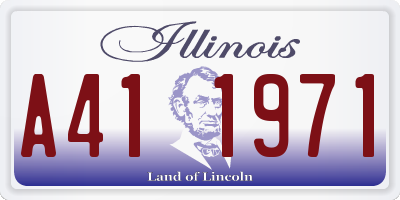 IL license plate A411971