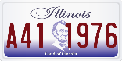 IL license plate A411976