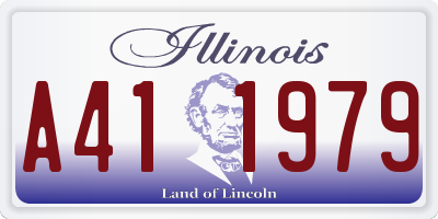 IL license plate A411979