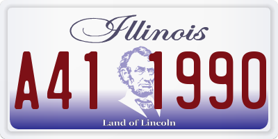IL license plate A411990