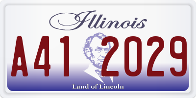 IL license plate A412029