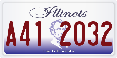 IL license plate A412032