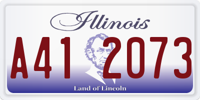 IL license plate A412073
