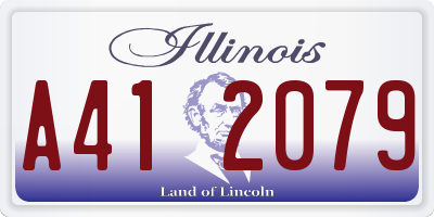 IL license plate A412079