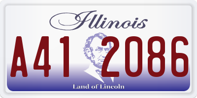 IL license plate A412086