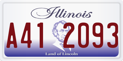 IL license plate A412093
