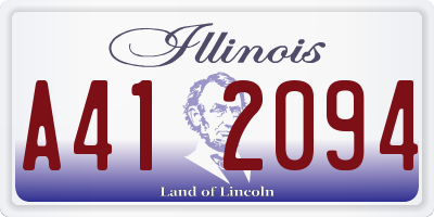 IL license plate A412094