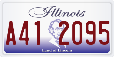 IL license plate A412095