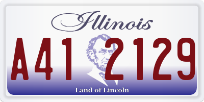 IL license plate A412129