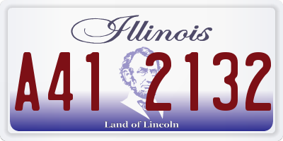 IL license plate A412132