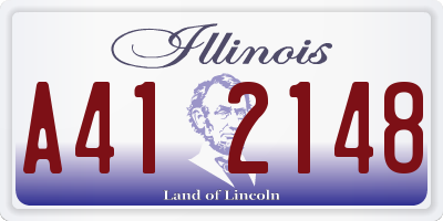 IL license plate A412148