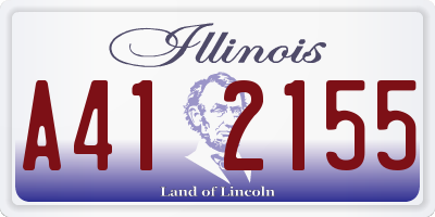 IL license plate A412155
