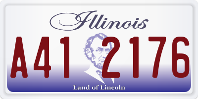 IL license plate A412176