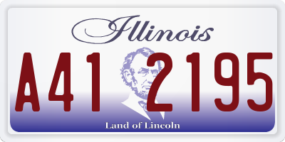IL license plate A412195