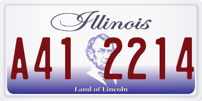 IL license plate A412214