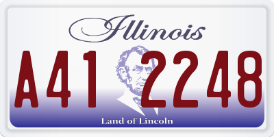 IL license plate A412248