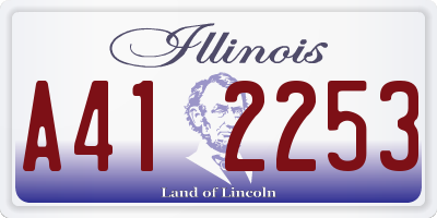 IL license plate A412253