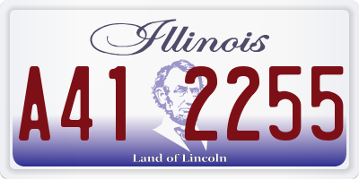 IL license plate A412255