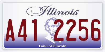 IL license plate A412256