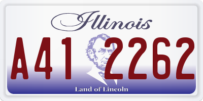 IL license plate A412262