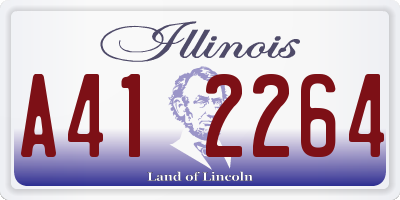 IL license plate A412264