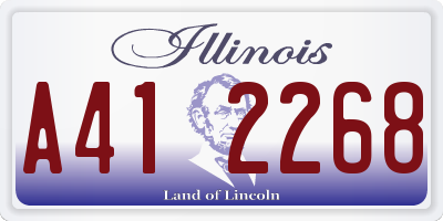IL license plate A412268