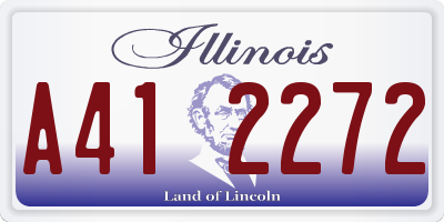 IL license plate A412272