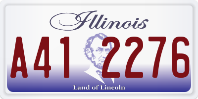 IL license plate A412276