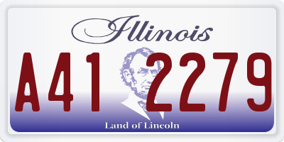 IL license plate A412279