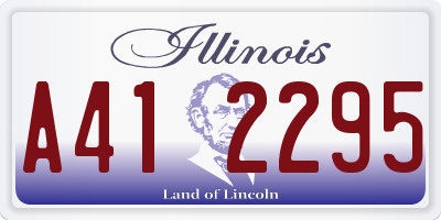 IL license plate A412295