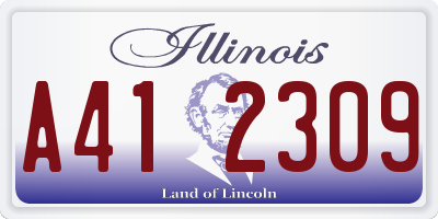 IL license plate A412309