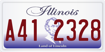 IL license plate A412328