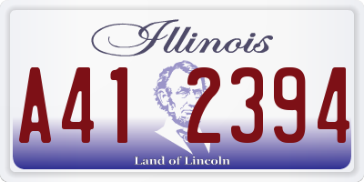 IL license plate A412394