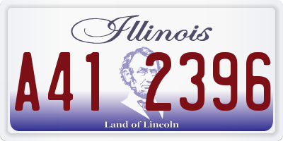 IL license plate A412396