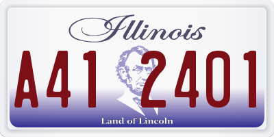 IL license plate A412401