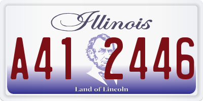 IL license plate A412446