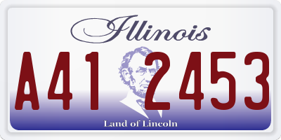 IL license plate A412453