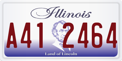 IL license plate A412464
