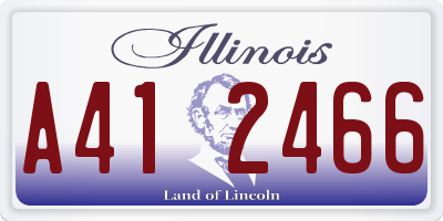 IL license plate A412466