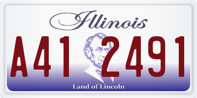 IL license plate A412491