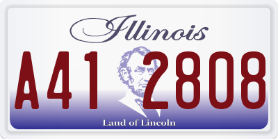 IL license plate A412808