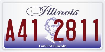 IL license plate A412811