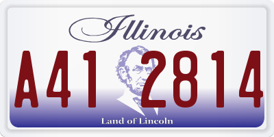 IL license plate A412814