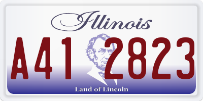 IL license plate A412823