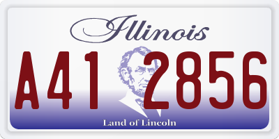 IL license plate A412856