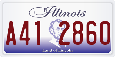 IL license plate A412860