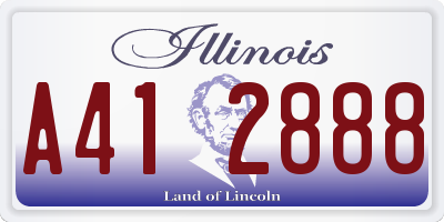 IL license plate A412888