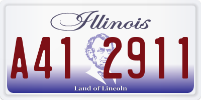 IL license plate A412911