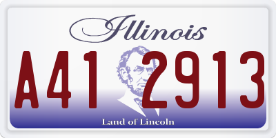 IL license plate A412913