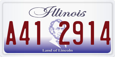 IL license plate A412914